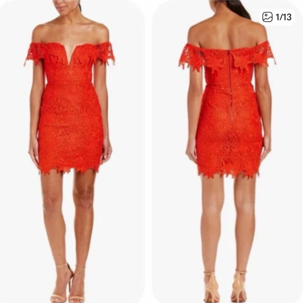 ASTR red lace dress